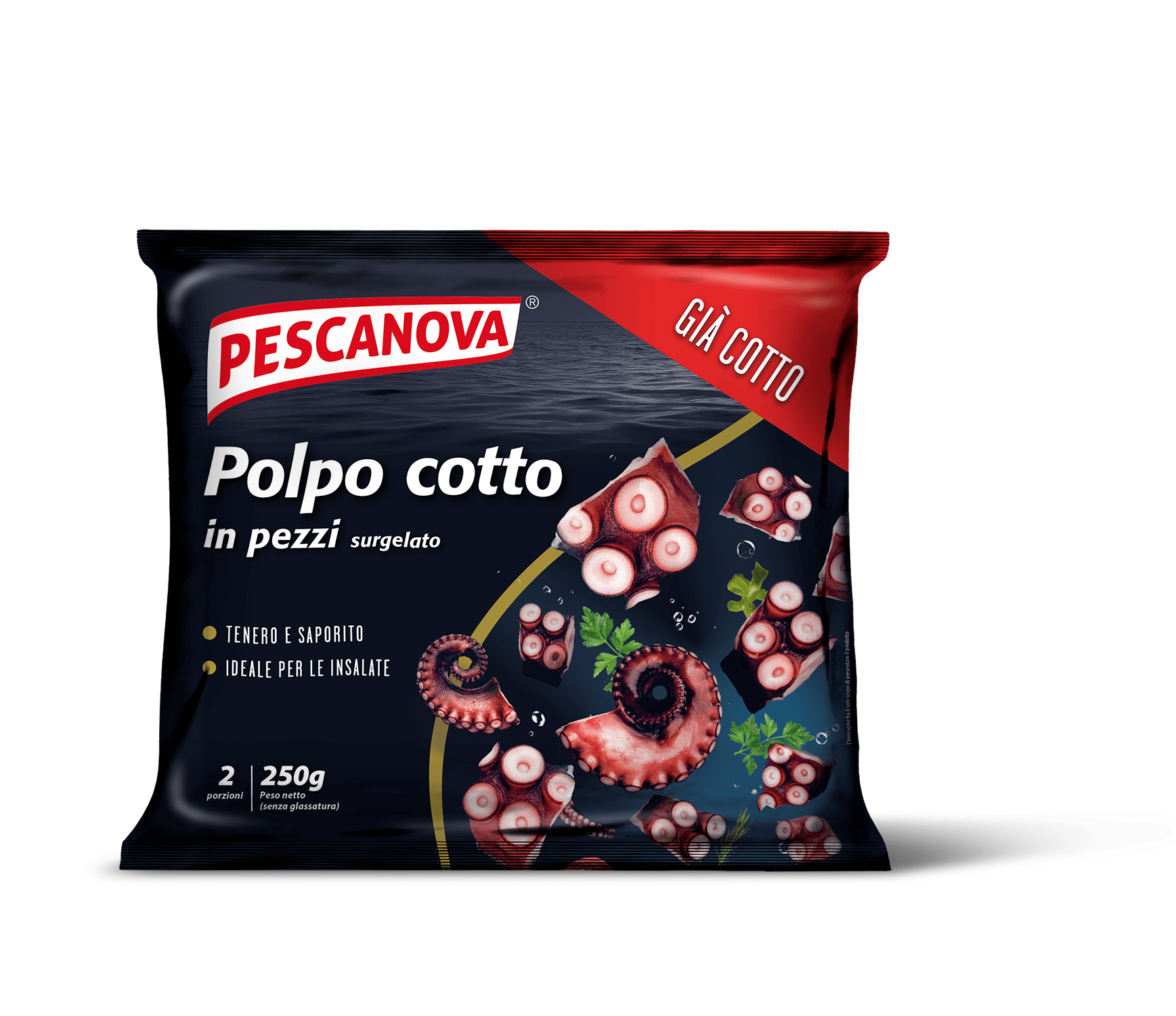 Polpo Cotto in pezzi